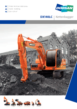 Pásová rypadla Doosan DX 140 LC