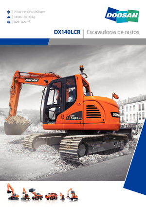 Pásová rypadla Doosan DX 140 LCR