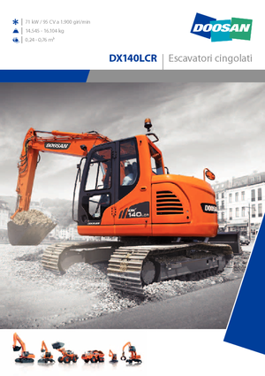 Pásová rypadla Doosan DX 140 LCR