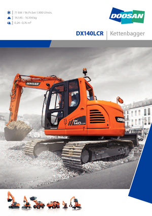 Pásová rypadla Doosan DX 140 LCR