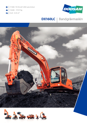 Pásová rypadla Doosan DX 160 LC