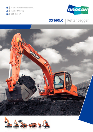 Pásová rypadla Doosan DX 160 LC