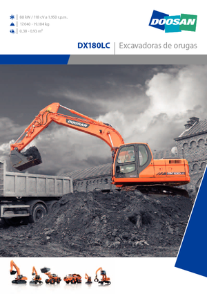 Pásová rypadla Doosan DX 180 LC