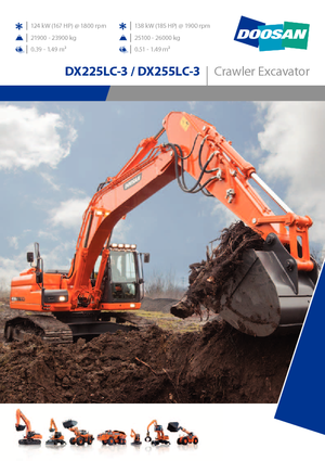 Pásová rypadla Doosan DX255NLC-3