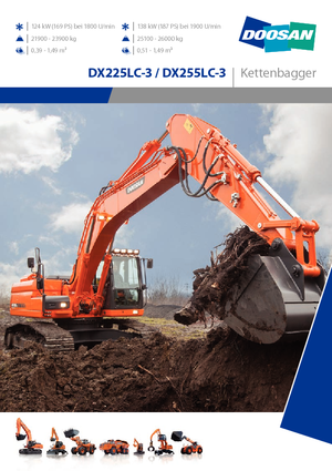 Pásová rypadla Doosan DX255NLC-3