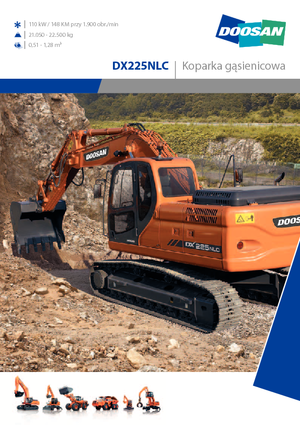 Pásová rypadla Doosan DX 225 N LC