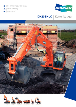 Pásová rypadla Doosan DX235NLC