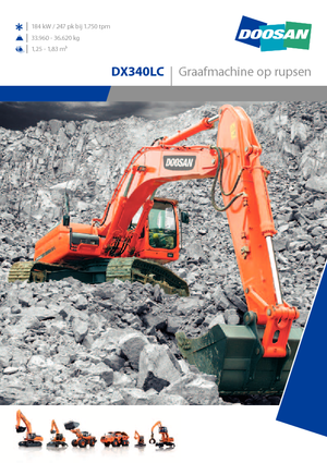 Pásová rypadla Doosan DX 340 LC