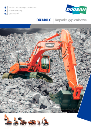 Pásová rypadla Doosan DX 340 LC