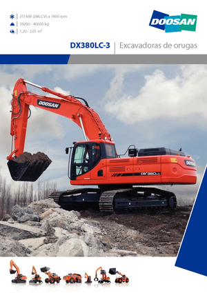 Pásová rypadla Doosan DX380NLC-3