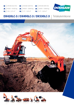 Pásová rypadla Doosan DX420NLC-3