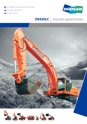 Pásová rypadla Doosan DX 420 LC