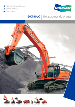 Pásová rypadla Doosan DX 480 LC