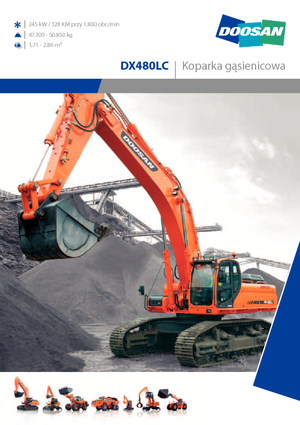 Pásová rypadla Doosan DX 480 LC