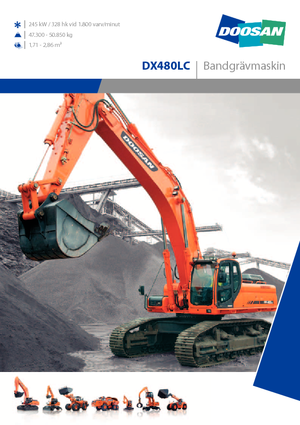 Pásová rypadla Doosan DX 480 LC