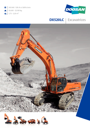 Pásová rypadla Doosan DX 520 LC