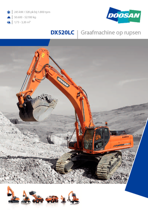Pásová rypadla Doosan DX 520 LC