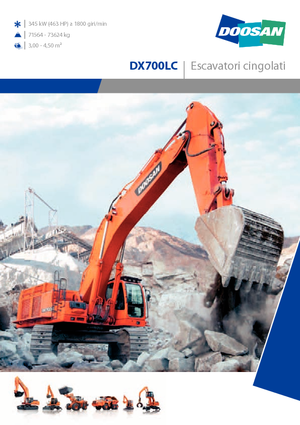Pásová rypadla Doosan DX700LC