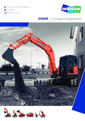 Pásová rypadla Doosan DX 80 R 3