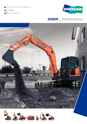 Pásová rypadla Doosan DX 80 R