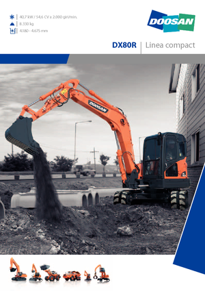 Pásová rypadla Doosan DX 80 R
