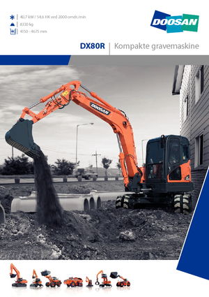 Pásová rypadla Doosan DX 80 R