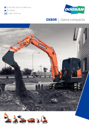 Pásová rypadla Doosan DX 80 R