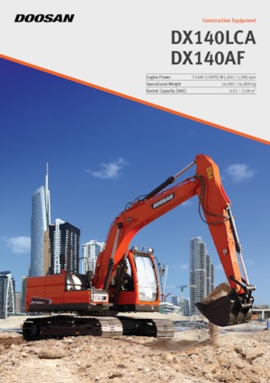Pásová rypadla Doosan DX140AF