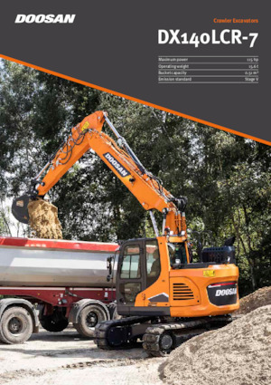 Pásová rypadla Doosan DX140LCR-7