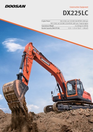 Pásová rypadla Doosan DX225LC