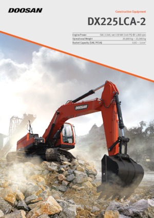 Pásová rypadla Doosan DX225LCA-2