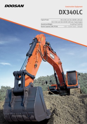 Pásová rypadla Doosan DX340LC