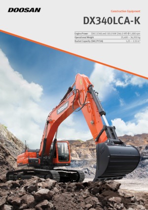 Pásová rypadla Doosan DX340LCA-K