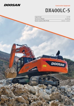 Pásová rypadla Doosan DX400LC-5