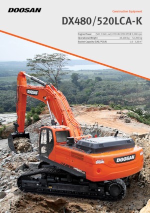 Pásová rypadla Doosan DX480LCA-K