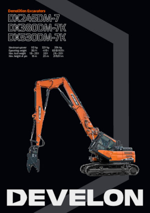 Pásová rypadla Develon DX530DM-7