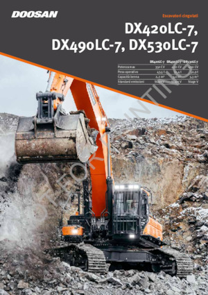 Pásová rypadla Doosan DX530LC-7