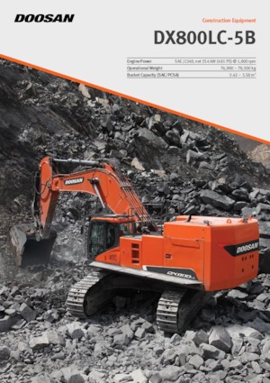 Pásová rypadla Doosan DX800LC-5B