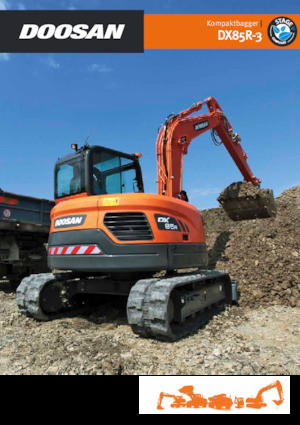 Pásová rypadla Doosan DX85R-3