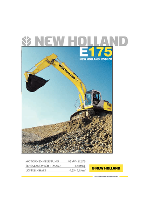 Pásová rypadla New Holland E 175