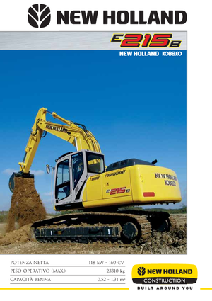 Pásová rypadla New Holland E 215 B EL