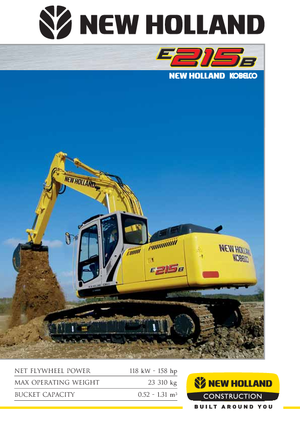 Pásová rypadla New Holland E 215 B EL