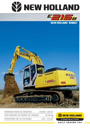 Pásová rypadla New Holland E 215 B EL