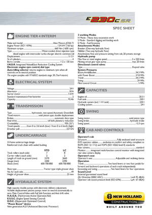 Pásová rypadla New Holland E230C SR