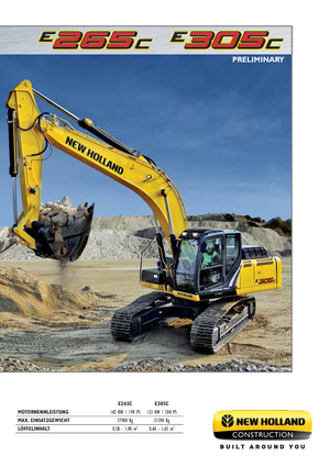 Pásová rypadla New Holland E305C