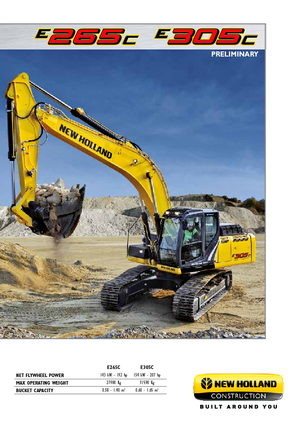 Pásová rypadla New Holland E305C