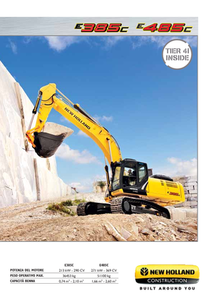 Pásová rypadla New Holland E385C LC