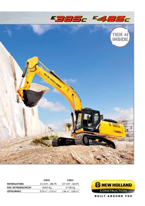 Pásová rypadla New Holland E385C LC