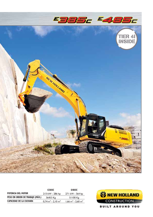 Pásová rypadla New Holland E385C LC