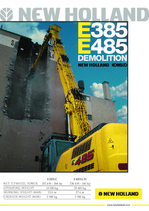 Pásová rypadla New Holland E 385